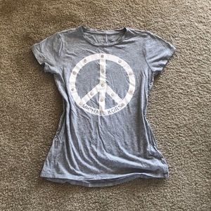 Michael Kors Peace Sign Grey Tee